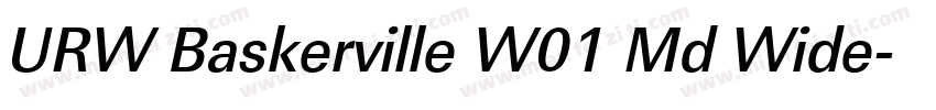 URW Baskerville W01 Md Wide字体转换